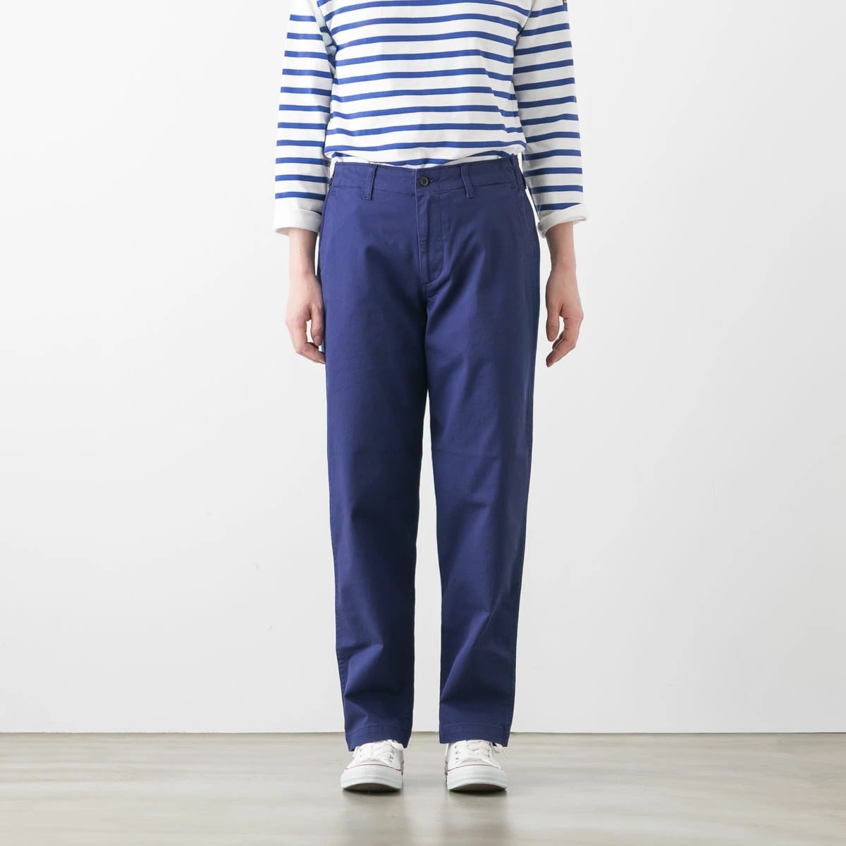 soi-e ソワ コットンリネン デニム パンツ 821019