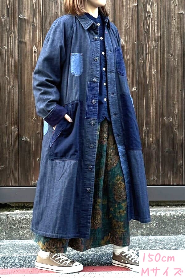 BlueTrick】 PKパッチ ロングショップコート （ユニセックス