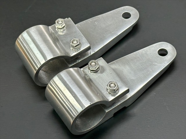 Z400FX 砂型ヘッドライトステイ左右セット (36Φ) バフ掛け | KAWASAKI