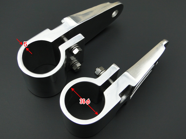 Z1・Z2 砂型ヘッドライトステイ左右セット (36φ) バフ掛け | KAWASAKI