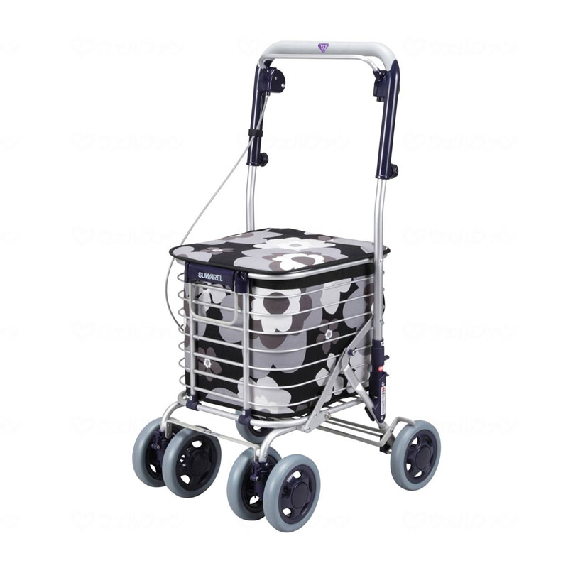 ワイヤーカート スワレル 花柄モノトーン 【LINE・メルマガ限定