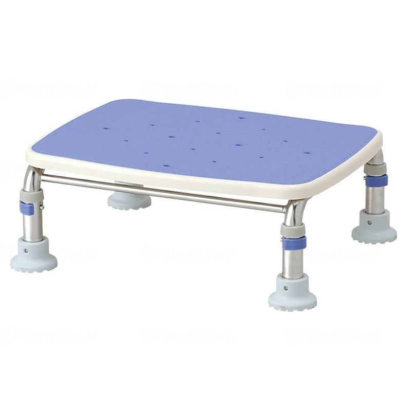 超売れ筋】ステンレス製浴槽台R “あしぴた” ミニ 高さ15～20cm ブルー