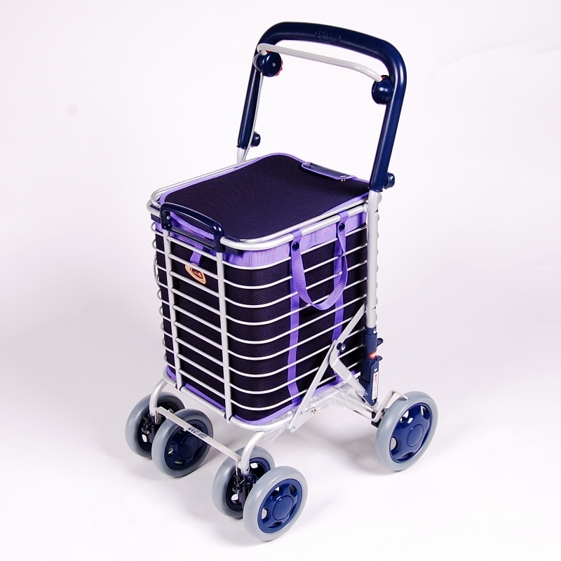 シンフォニー SPスリム 花柄紺 ｜ シルバーカー・歩行器,歩行器・歩行