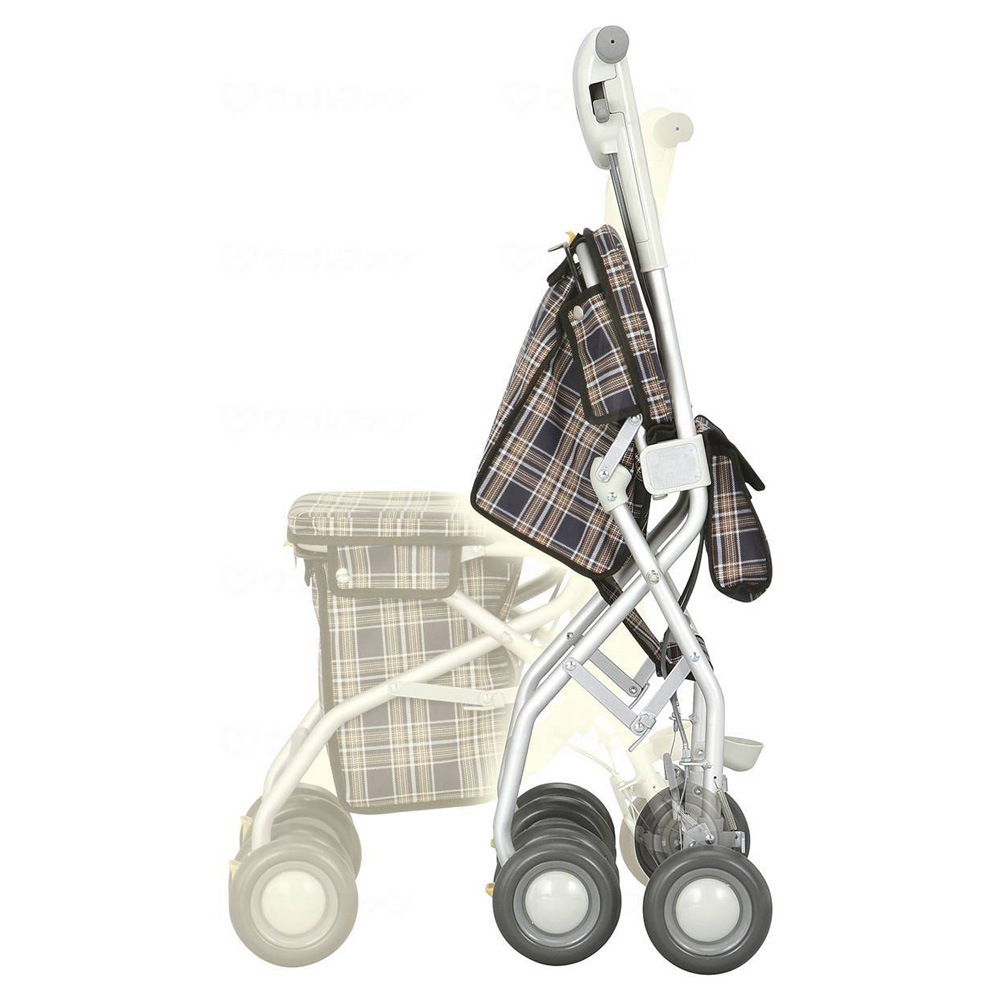 特別送料】サンフィール ショッピング -青チェック- ｜ シルバーカー