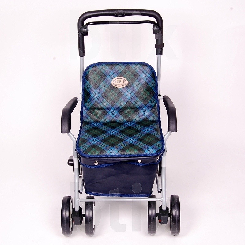 超売れ筋】ノーブル 緑チェック ｜ シルバーカー・歩行器,シルバーカー