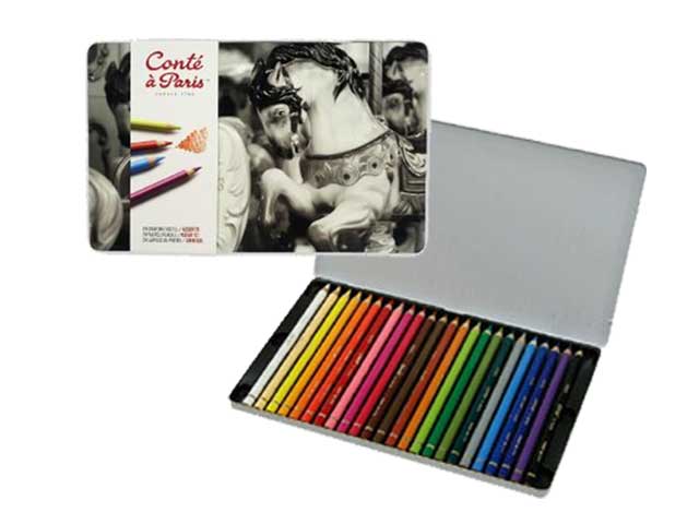 コンテ・ア・パリ パステルペンシル 24色セット色鉛筆・パステル用品