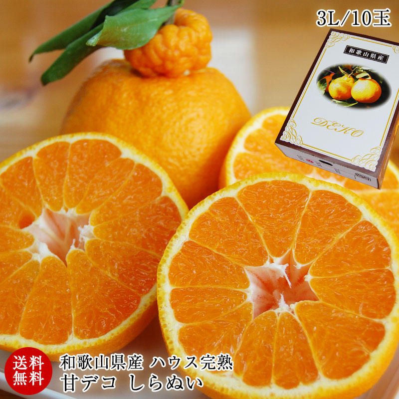 ハウス栽培の完熟デコポン「甘デコ」 <BR>和歌山県産【送料無料】<BR