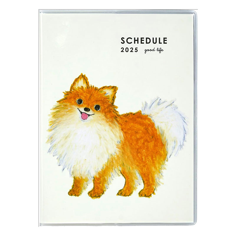 グリーティングライフ 手帳 ドッグ 2025年 米津祐介 ウィークリー B6