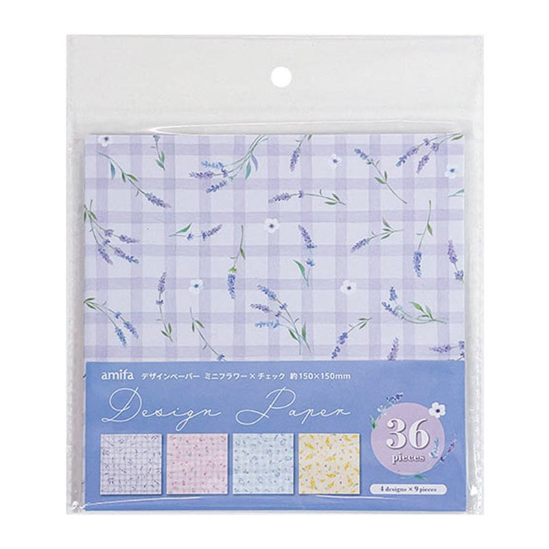デザインペーパー36P フラワーチェック【公式】≪1個からお届け