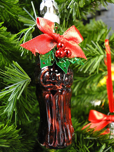 コカ・コーラブランド クリスマスオーナメント （コンツアーボトル）の