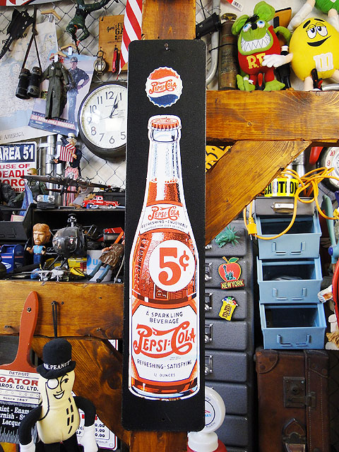 ペプシコーラ ブリキ看板1930年代ボトルの通販・販売 | アメリカ雑貨の