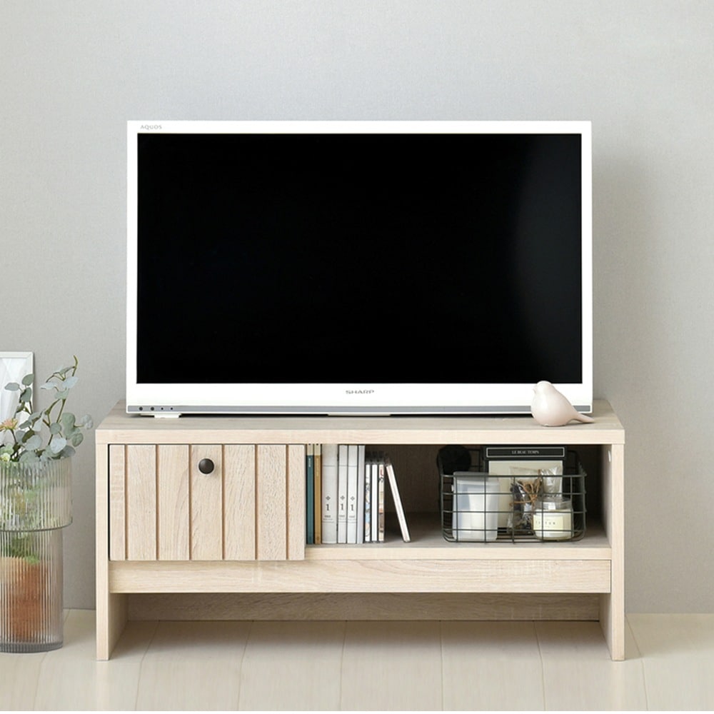 横幅80cm】テレビ台 テレビボード 美しいボックス型のシルエット