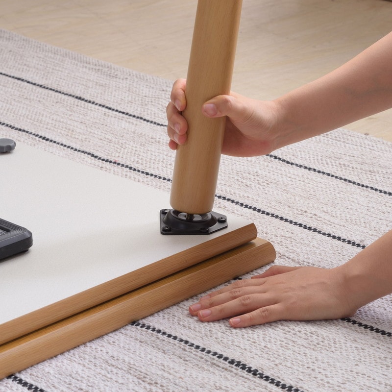 天然木 こたつテーブル フラットヒーター 長方形｜ベッド・マットレス