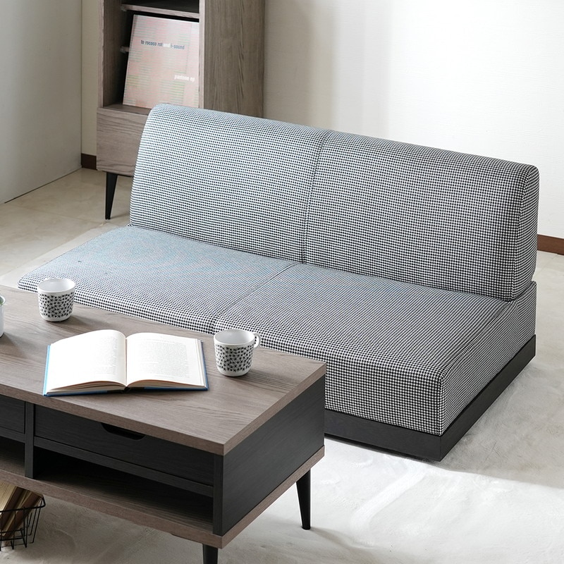 2人掛け】アームレスのベンチソファ ファブリック / トリア 【Toria