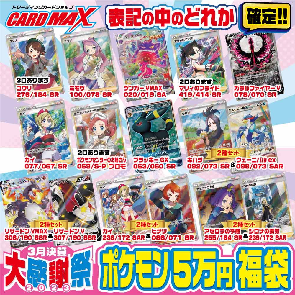 2023年 ポケモン 決算大感謝超豪華5万円 福袋【ポケモンカードゲーム