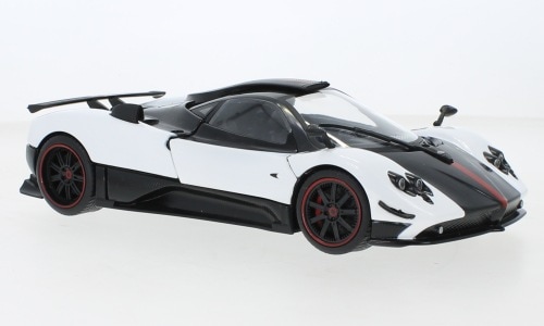1/18 パガーニ ゾンダ チンクエ 白 黒 Motormax Pagani Zonda cinque