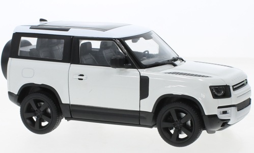 1/24 ランドローバー ディフェンダー 白 ホワイト Welly Land Rover