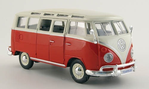 1/24 フォルクスワーゲン サンバ バス 赤 白 VW T1 Sambabus 梱包