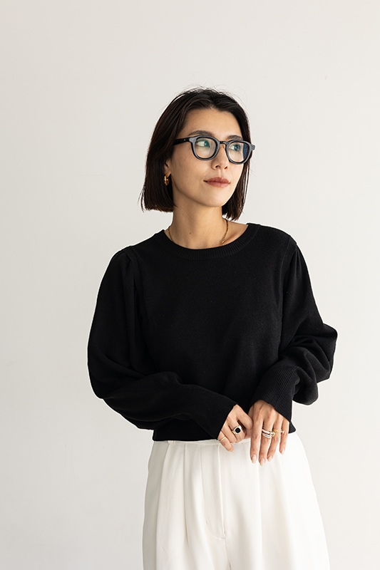 ギャザースリーブニットトップス/CAVEZA ROSSO/カベサロッソ | ALL