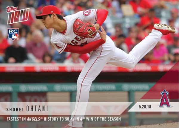 大谷翔平 2018 Topps Now 02/24/2018 Spring Training Debut