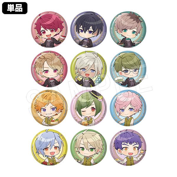 予約】A3!×スイーツパラダイス トレーディング缶バッジ ミニキャラver