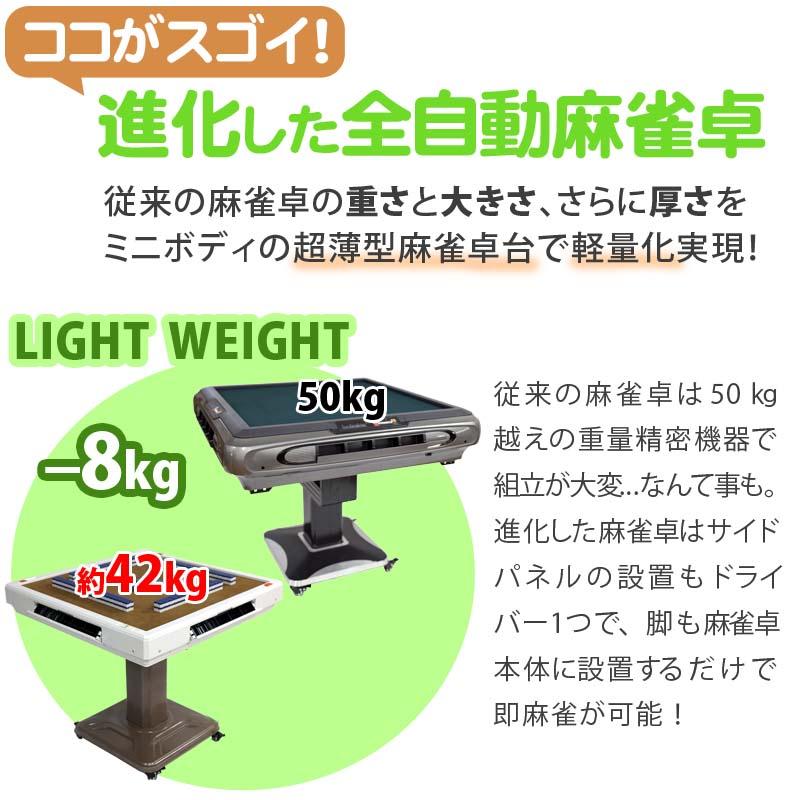 全自動麻雀卓 マージャン卓 自動麻雀卓 立卓式 雀荘33ミリ牌×2＋赤牌点