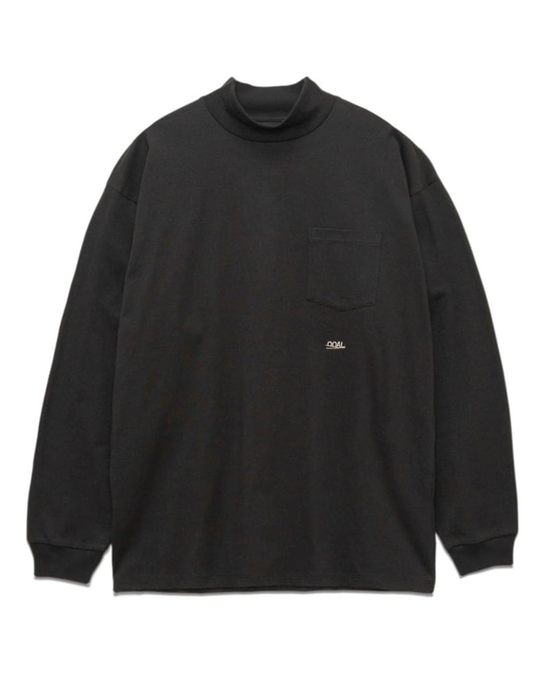 nanamica 25FW OOAL Mock Neck L/S Tee (Charcoal) S25FT007