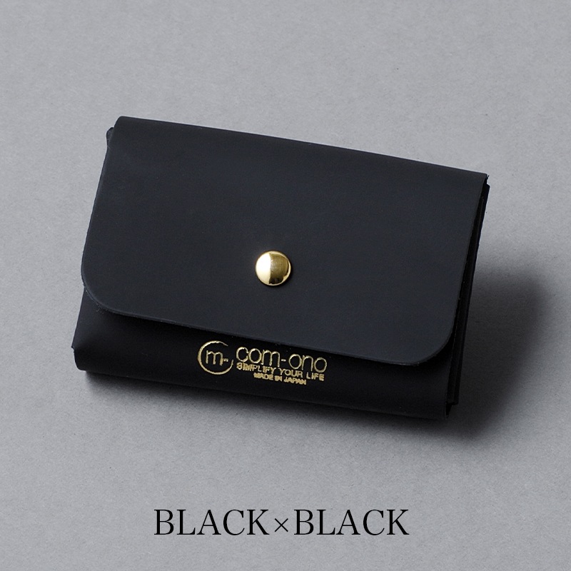 小さい三つ折り財布 ラバータッチレザー com-ono TINY-004rt