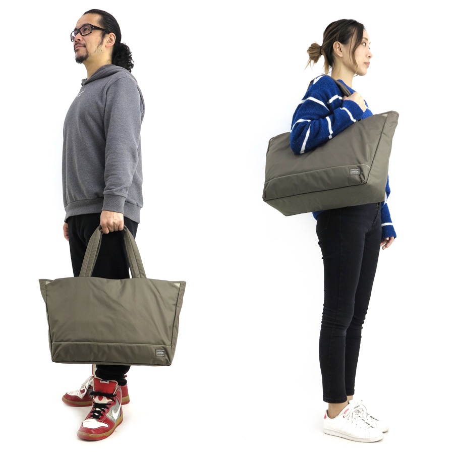 ポーター ムース トートバッグ(L) 751-29870 （カラー：グレージュ