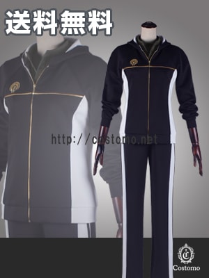 送料無料】とうらぶ風 黒×金 ジャージセット 膝丸【内番】