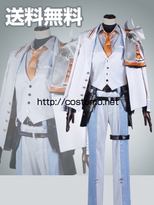 送料無料】白×水色×オレンジ 衣装セット 雲次