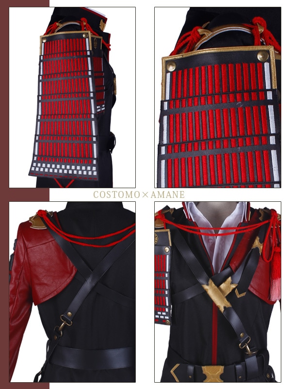 送料無料】とうらぶ風 黒×赤 装備品セット 大包平