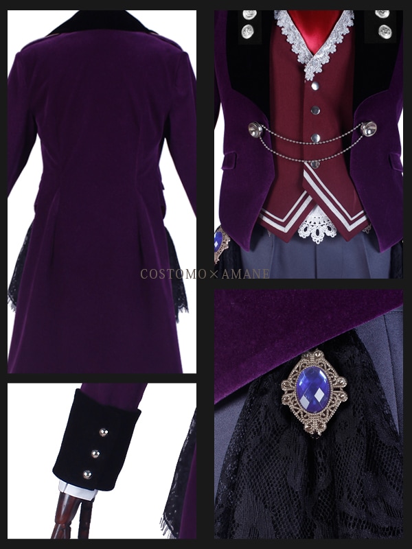 送料無料】 あんさんぶる風 ハロウィン ベロア（紫）生地のロング