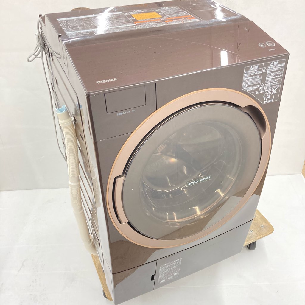 中古 東芝 11.0kg 7.0kg ドラム式洗濯機 TW-117X5L ZABOON 温水