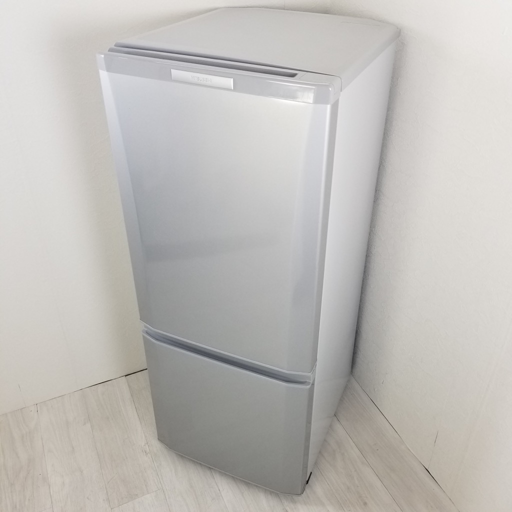 中古 146L 2ドア冷蔵庫 三菱電機 2013年～2014年製 シルバー 自動