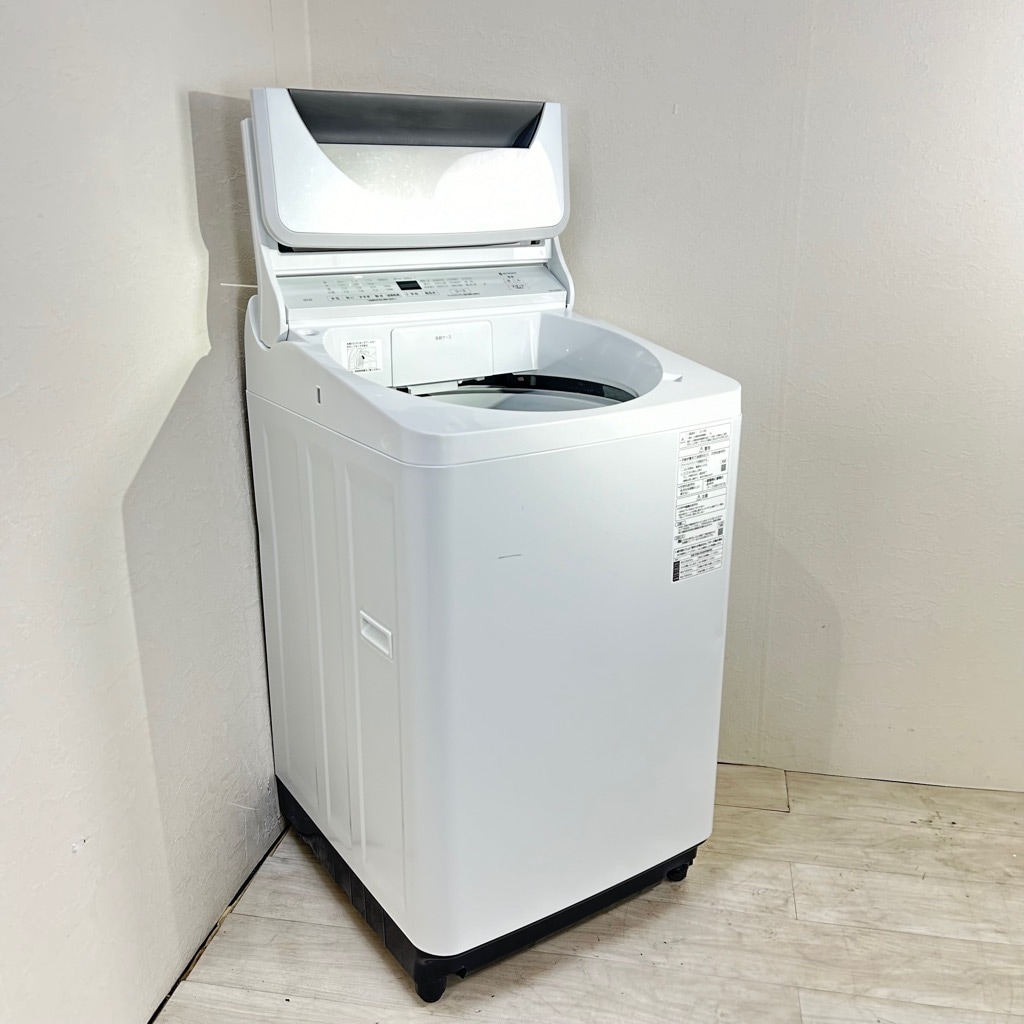 10kg 全自動洗濯機 パナソニック NA-FA100H7 2019年製造 ホワイト 自動