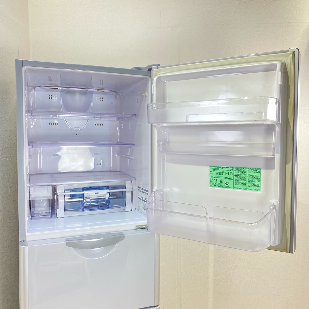 中古 中型冷蔵庫 日立 真空チルド 265L 3ドア R-S270DMV-HM 2013年製