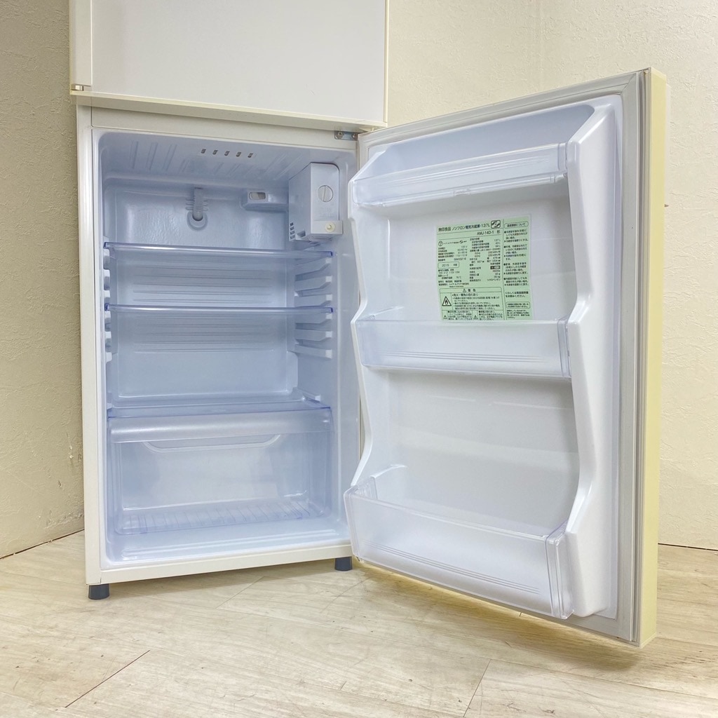 中古 137L 2ドア冷蔵庫 人気の無印良品 AMJ-14D-1 2015年製 ホワイト