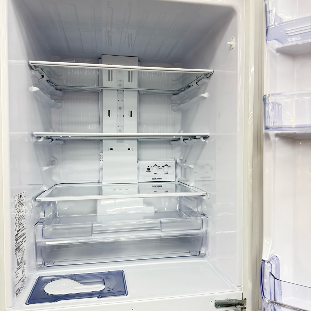 中古近郊送料格安 330L 3ドア冷蔵庫 三菱 MR-C33G-W 2022年製 自動製氷