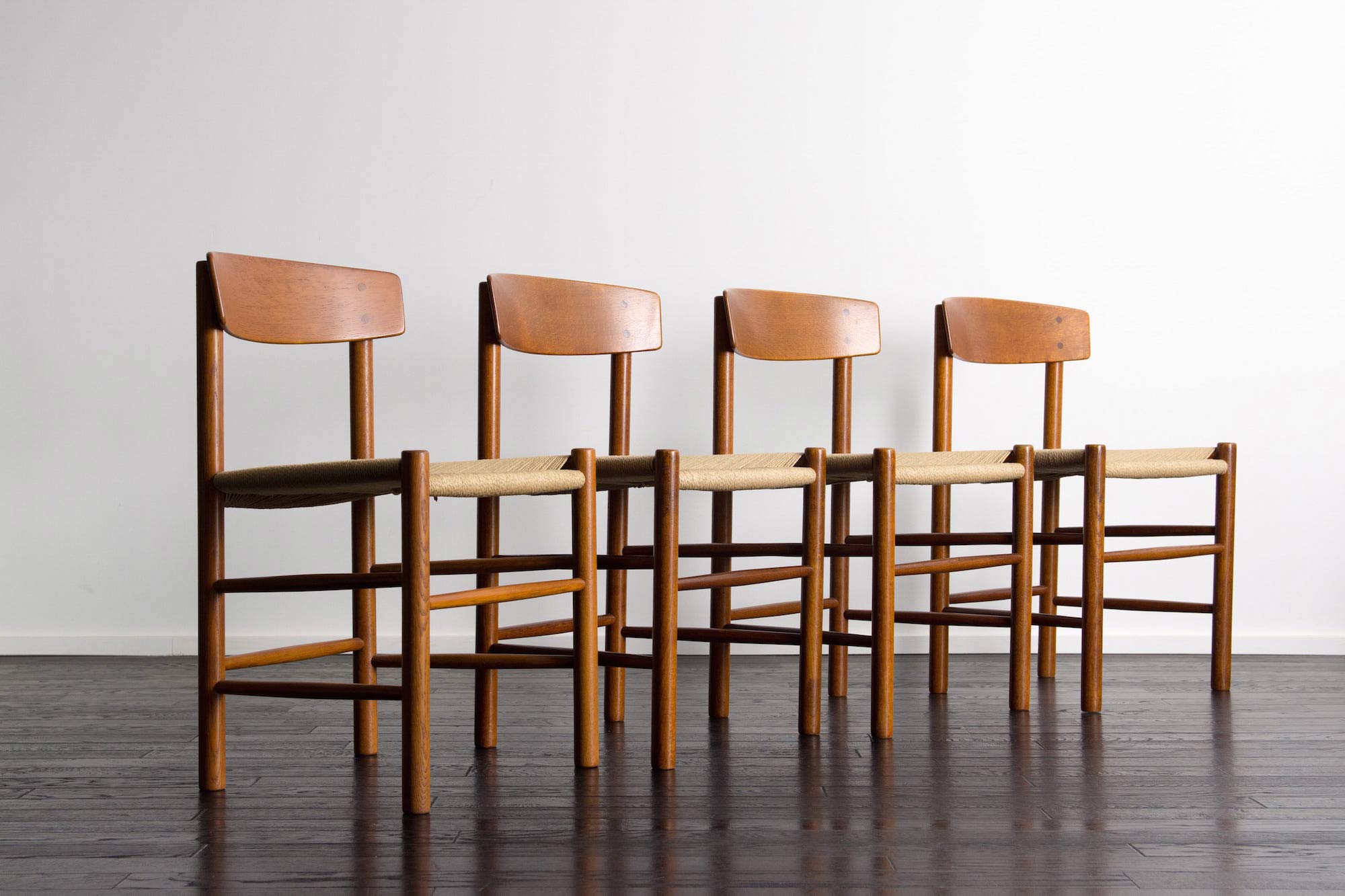 アンティーク古家具 ◾️オーク材 木製家具 ペーパーコードダイニング