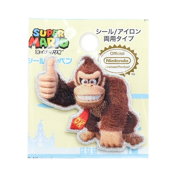 スーパーマリオ シールワッペン ドンキーコングシールW MRS034 | 手芸