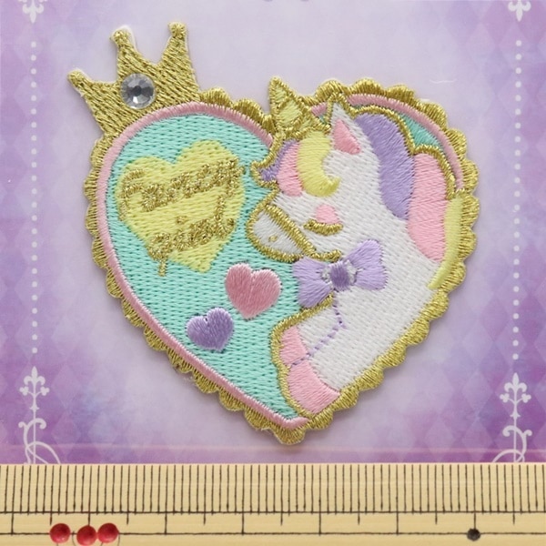 いろコレワッペン ユニコーンキャンディハート ICW-32 | 手芸センター