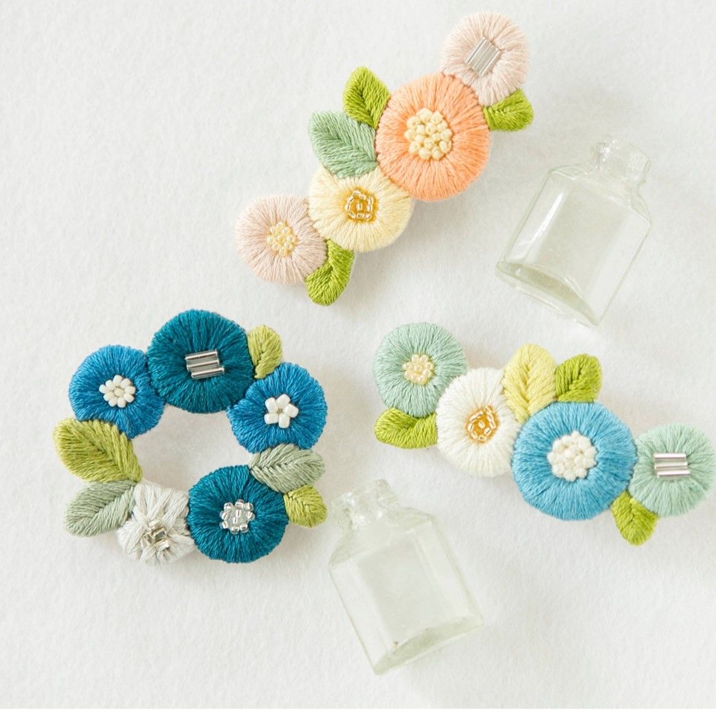 piece k.omono fioret wreah brooch ブローチ white ホワイト | 手芸