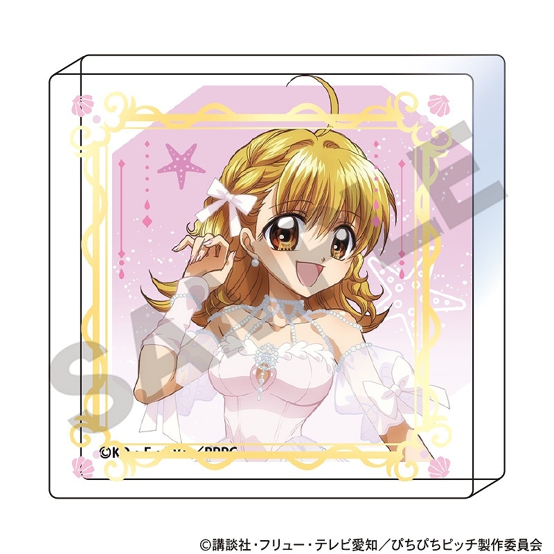ぴちぴちピッチ アクリルブロック＿七海 るちあ/パールドレス
