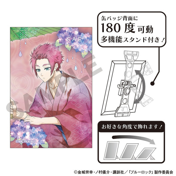 予約商品4月下旬発送】ブルーロック アート缶バッジ＿千切 豹馬/五月雨