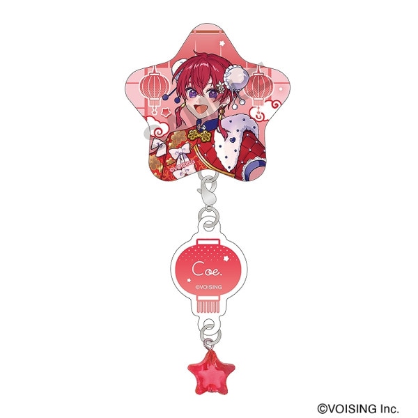 事後通販3月中旬より順次発送】すたぽら チャーム付き星型缶バッジ＿