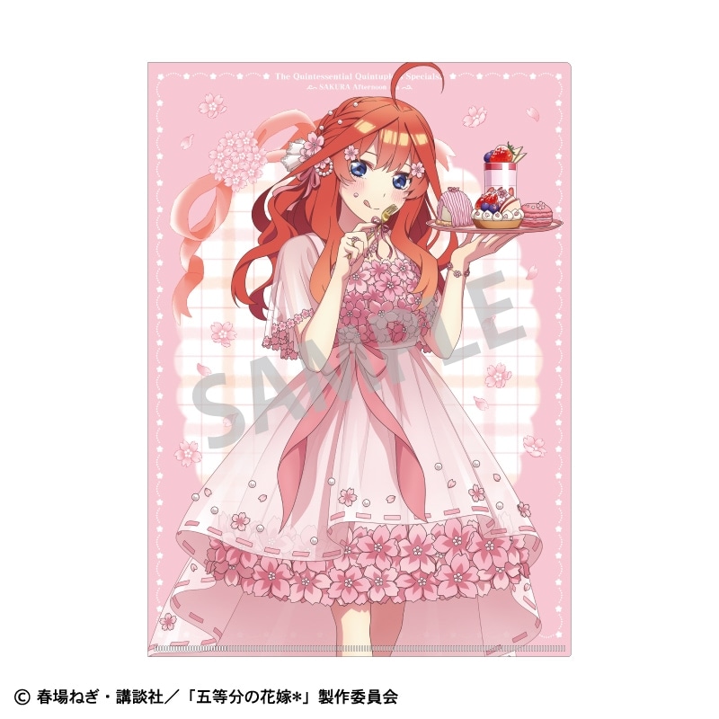 五等分の花嫁＊ A4シングルクリアファイル＿中野五月／桜アフタヌーン