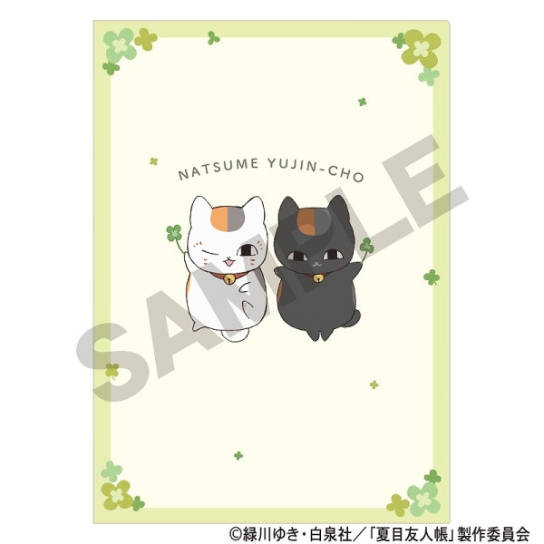 夏目友人帳 アート缶バッジ＿ニャンコ先生/紫