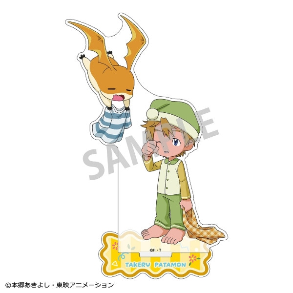 デジモンアドベンチャー ロングスクエア缶バッジ＿八神太一＆アグモン