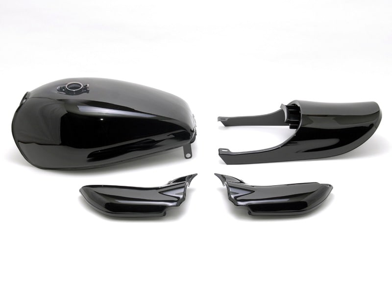 ゼファー750 Z2タイプスチールタンクセット(Z2キャップ仕様)イエロー